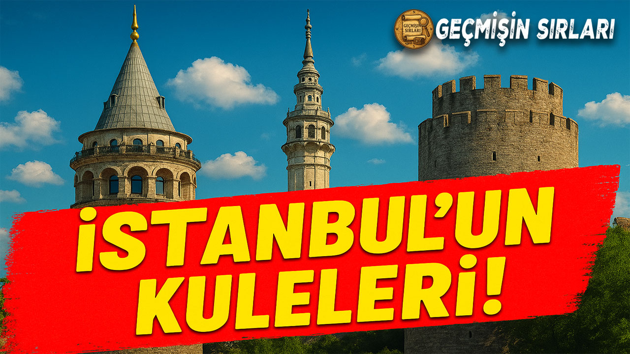 İstanbul’un kuleleri ve Boğaz manzarasıyla tarihi siluet
