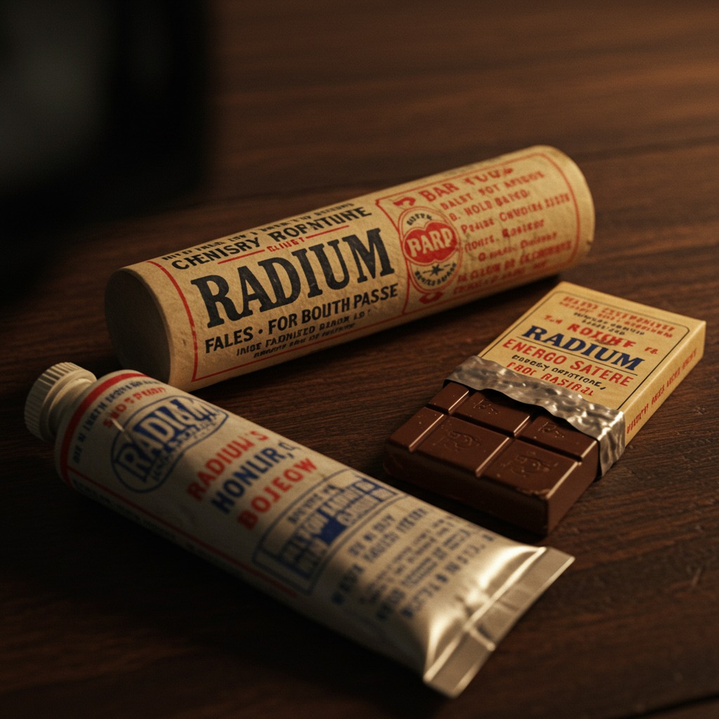Eski dönem radyumlu kozmetik ve gıda ürünleri