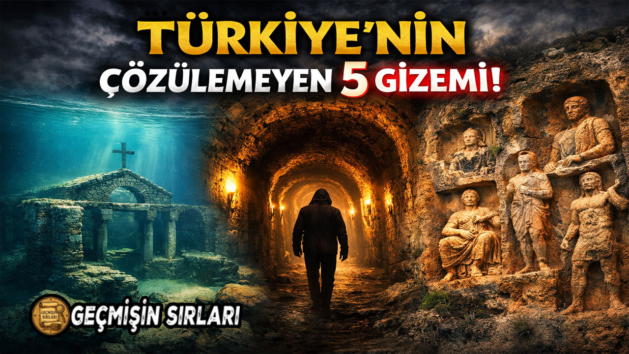Türkiye'nin gizemli ve antik yapılarını temsil eden dramatik görsel